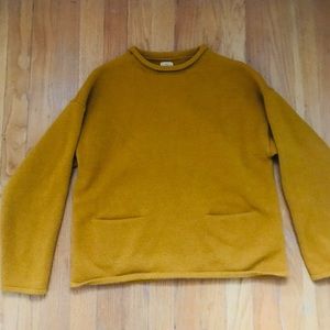 Zara sweater yellow - nice fall weather sweater